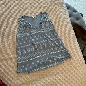 Lucky Brand blouse tank - size L - 72% Polyester, 28% Viscoe